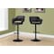 Monarch Specialties Bar Stool, Swivel, Bar Height, Adjustable, Metal, Pu Leather Look, Black, Contemporary, Modern I 2381 - alternate 4